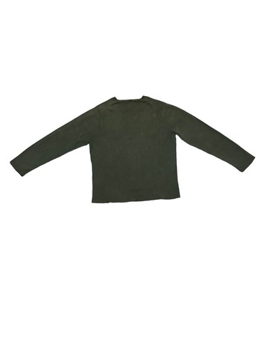 Tavik Modern Beach Culture LARGE Crew Neck Crop Hip Length Sweatshirt Green - Picture 9 of 13