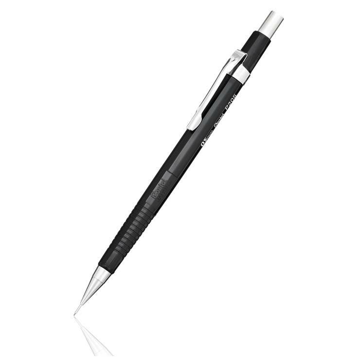 Pentel Sharp P205mz Mechanical Pencil Silver 0.5 Mm for sale