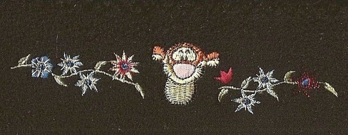 Vintage Disneys "Tigger" bestickte schwarze Mütze von Winnie Puuh - Bild 2 von 5