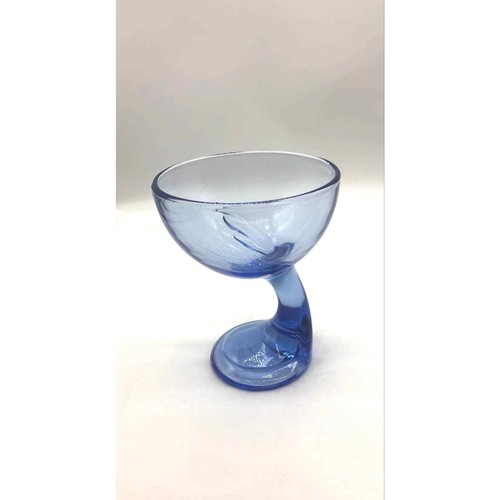 Four Gorgeous Very Collectible Bromiolo Rocco Jerba Blue Goblets Great Shape - Picture 8 of 10