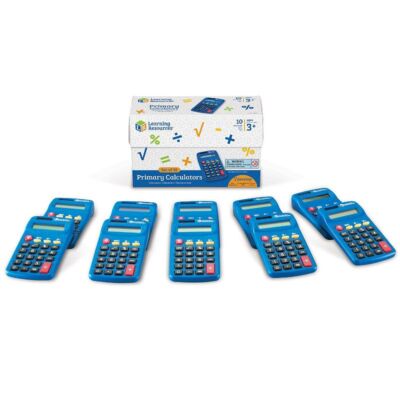 Set of 10 Learning Resources Primary Basic Calculator PreK+ Math Ages 3+ LER0038