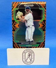 2022 Panini Prizm Draft Picks Prizms Tiger Stripes #PDP220 Michael Hobbs #'d/99