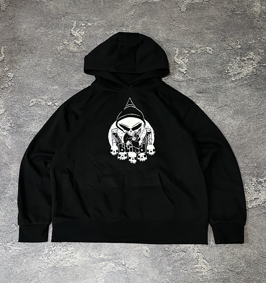 Blind skateboards 90s Reaper パーカー フーディ Vintage Blind Skateboards Hoodie Reaper Full Zip Dark Gray Fits