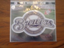 MILWAUKEE Brewers See Through Window Shade Film Decal MLB 11” x 10” NWT $15