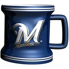 Boelter Brands MLB Milwaukee Brewers Sculpted Mini Mug (2-Pack)