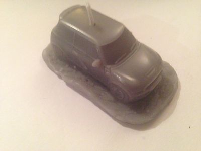 mini cooper 310 car candle cake toppers in GREY birthday Anniversary party