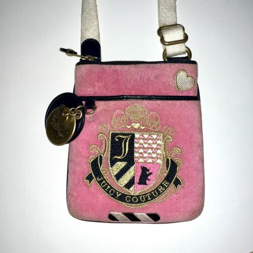 Pink Juicy Couture Crossbody Bag Purse Vintage Y2… - image 1