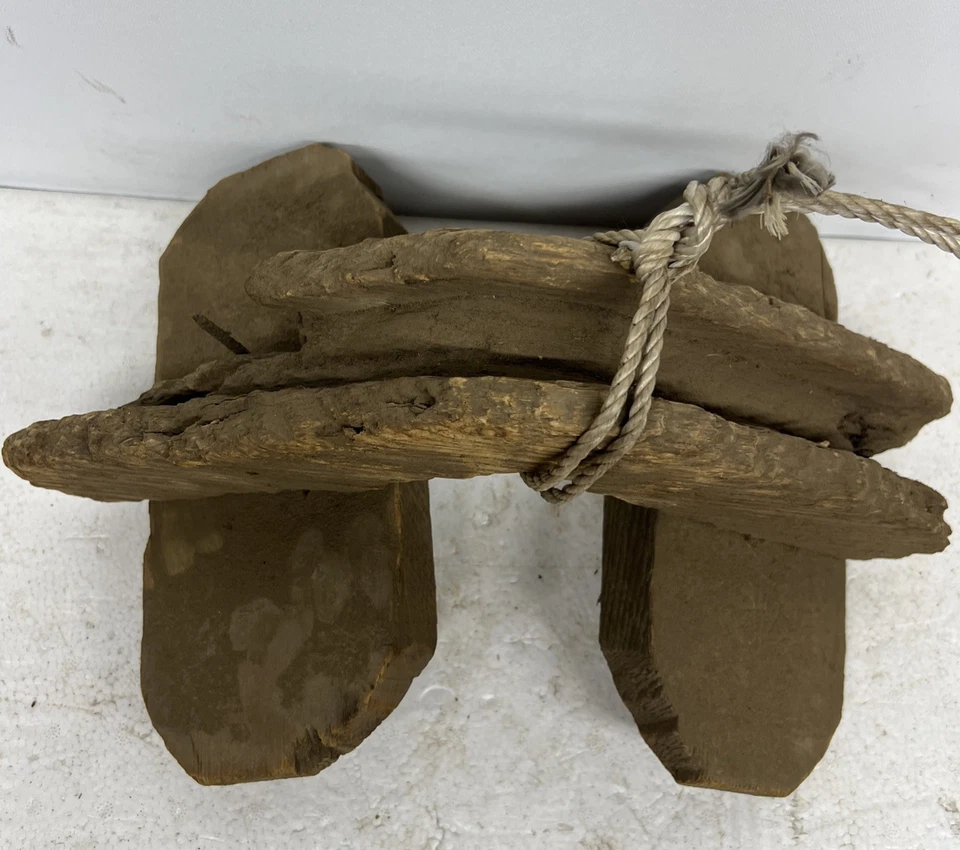 Primitive Wooden Pack Saddle Frame Mule Horse Antique Rustic Tenant Farmer Dusty - Image 2 of 4