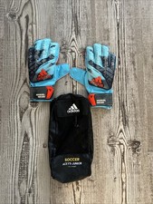 Adidas Soccer Goalie Gloves Size 7 Clean With Travel Case Great Condition