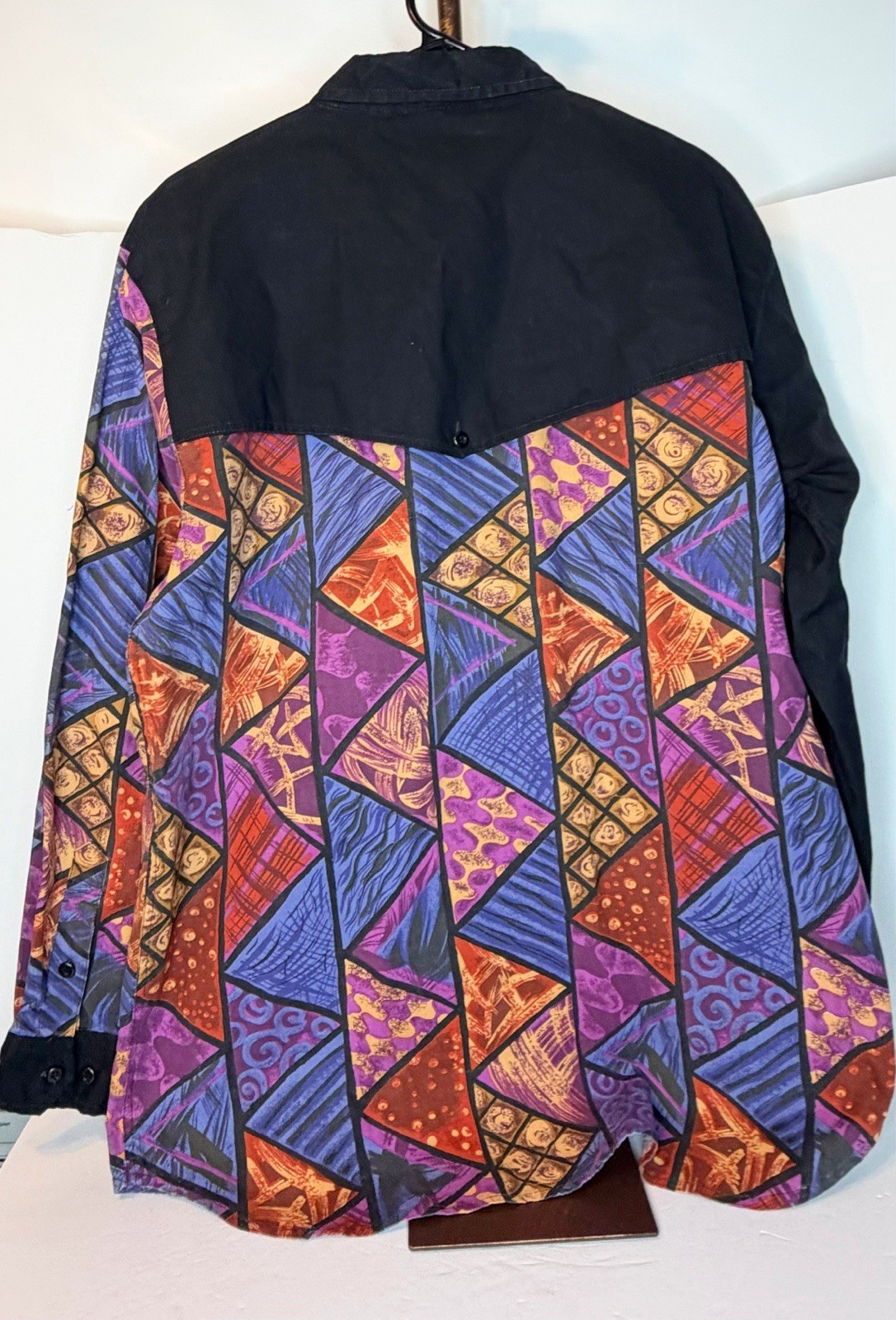 Saddlebrook 1990S PATCHWORK STYLE GEOMETRIC PRINT… - image 8