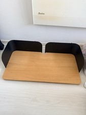 John lewis Real Oak ANYDAY curl Wall Mounted Desk With Black Metal Head