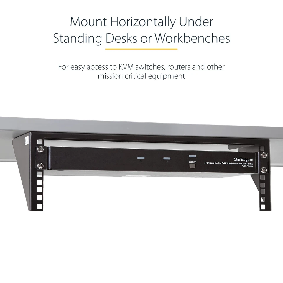 StarTech.com 3U Wall Mount Patch Panel Bracket – 19 in – Steel Vertical - Image 4 of 4