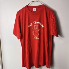 Vintage 80s “Hug Therapist Hug Factory Bear Graphic Shirt True VTG