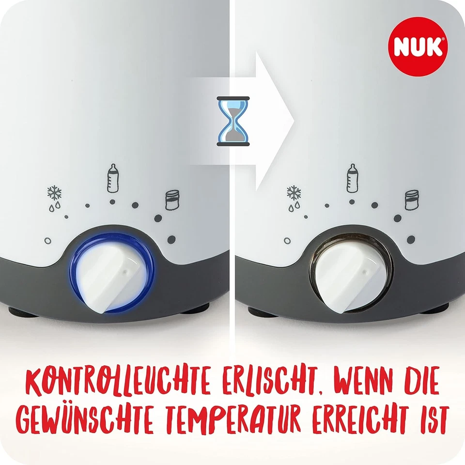 NUK Thermo 3in1 Babyflaschenwärmer | schonendes Auftauen, Erwärmen und Warmhalte - Bild 4 von 4