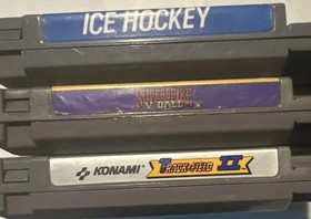 Vintage Nintendo NES Volleyball Ice Hocky Track and Field Video Game Lot of 3