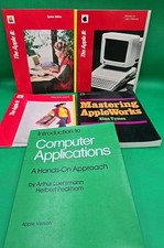  5 Vintage 1984 Apple LLC Original Books How To User Manuals Apple Works Rare