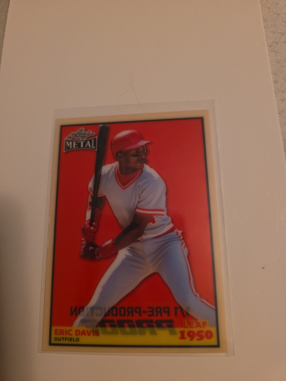 2026 Leaf Metal 1/1 pre production Eric Davis LEAF 1950