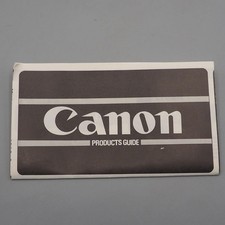 Canon Products Guide Early 1970's