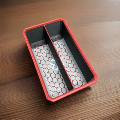 Packout 4-Drawer Bin Organizer Insert   Fits Milwaukee Packout System, Red/Gray
