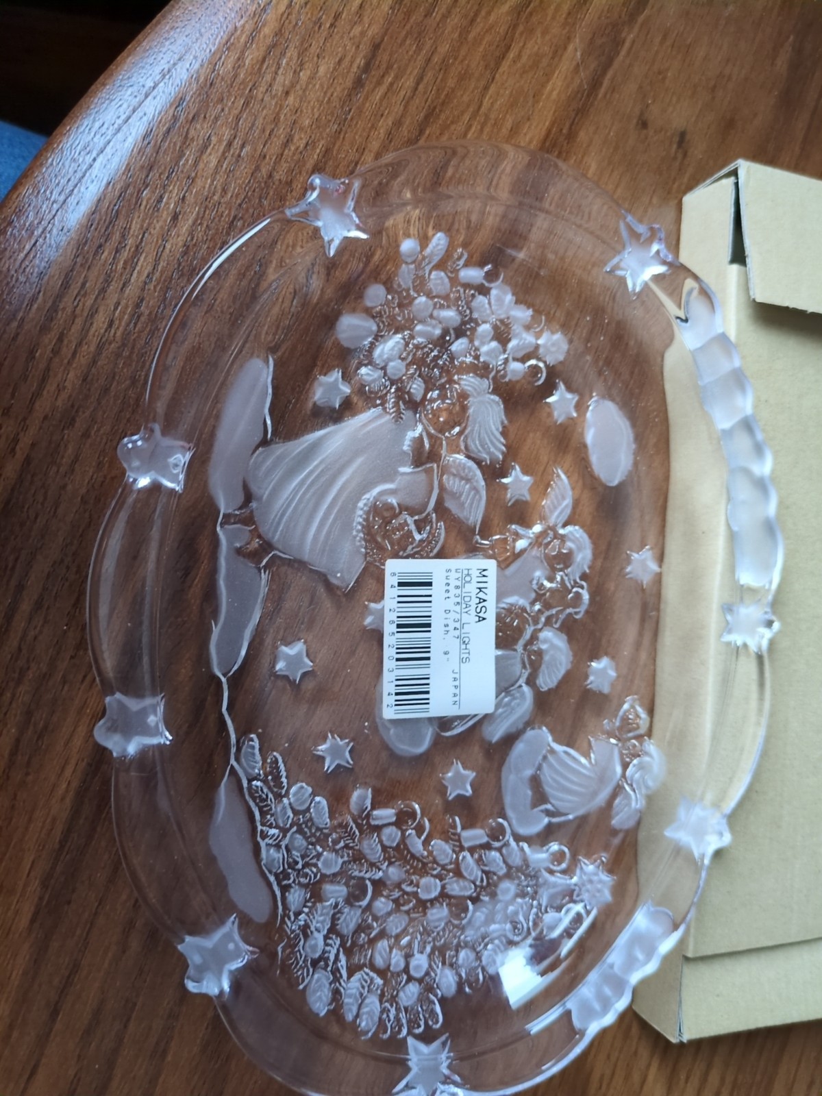 MIKASA Holiday Lights SWEET DISH 9