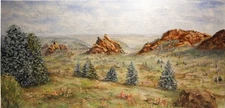 Video, Landscape,Rocky Mountain, Roxborough Park, Denver, Original Oil