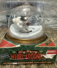 Blockbuster Spinning Ornament Very Merry Whirl-Arounds Frosty The Snowman 1999