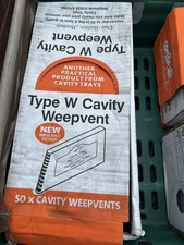 TYPE W CAVITY WEEP TRAY X 50 (bulk Buy Available For Cheaper Price Just Ask)
