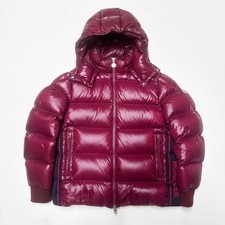 100% AUTHENTIC MONCLER LUNETIERE MENS SIZE 6 3XL 2XL JACKET PUFFER DOWN BURGUNDY
