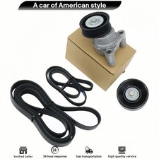 Serpentine Belt Tensioner Pulley Kit Fit Chevy Express Silverado GMC Yukon XL