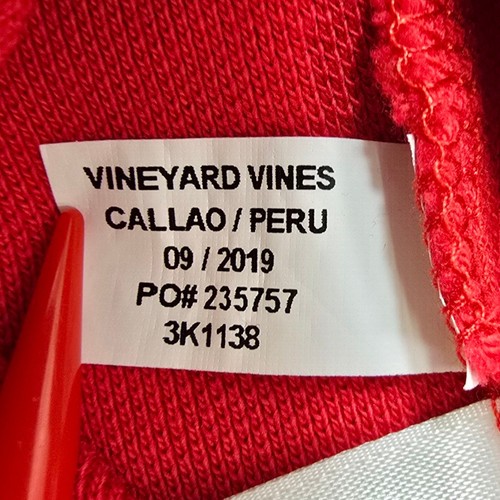 Vineyard Vines 1/4 Zip Red Sweater Jacket Pullover Pima Cotton Kids Size L (16) - Picture 7 of 10