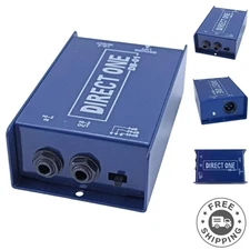 Versatile Passive Instrument Direct Box: 1/4" Input to XLR for Live Performance