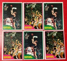 1981-82 Topps #E101 Larry Bird (x3) & #W109 Magic Johnson (x3) 🏀 HOF EX-EXMint