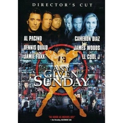 Any Given Sunday DVD Directors Cut Al Pacino Cameron Diaz Jamie Foxx Sports Dram