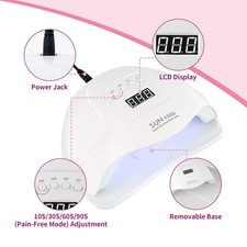 120W Nail Dryer LED Lamp UV Light Polish Gel Curing Machine Electric Manicure US