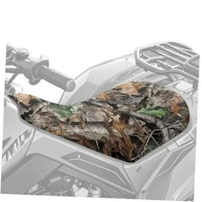  ATV Seat Cover Waterproof Polyester Fabric, Camo 4-Wheeler Hunting Forest