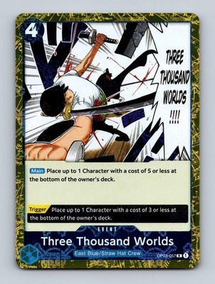 TCG One Piece Karte Three Thousand Worlds (Jolly Roger Foil) OP03-057