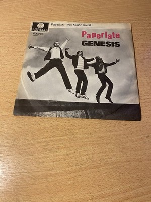 7'' GENESIS * Paperlate (MINT-) VERTIGO ROCK
