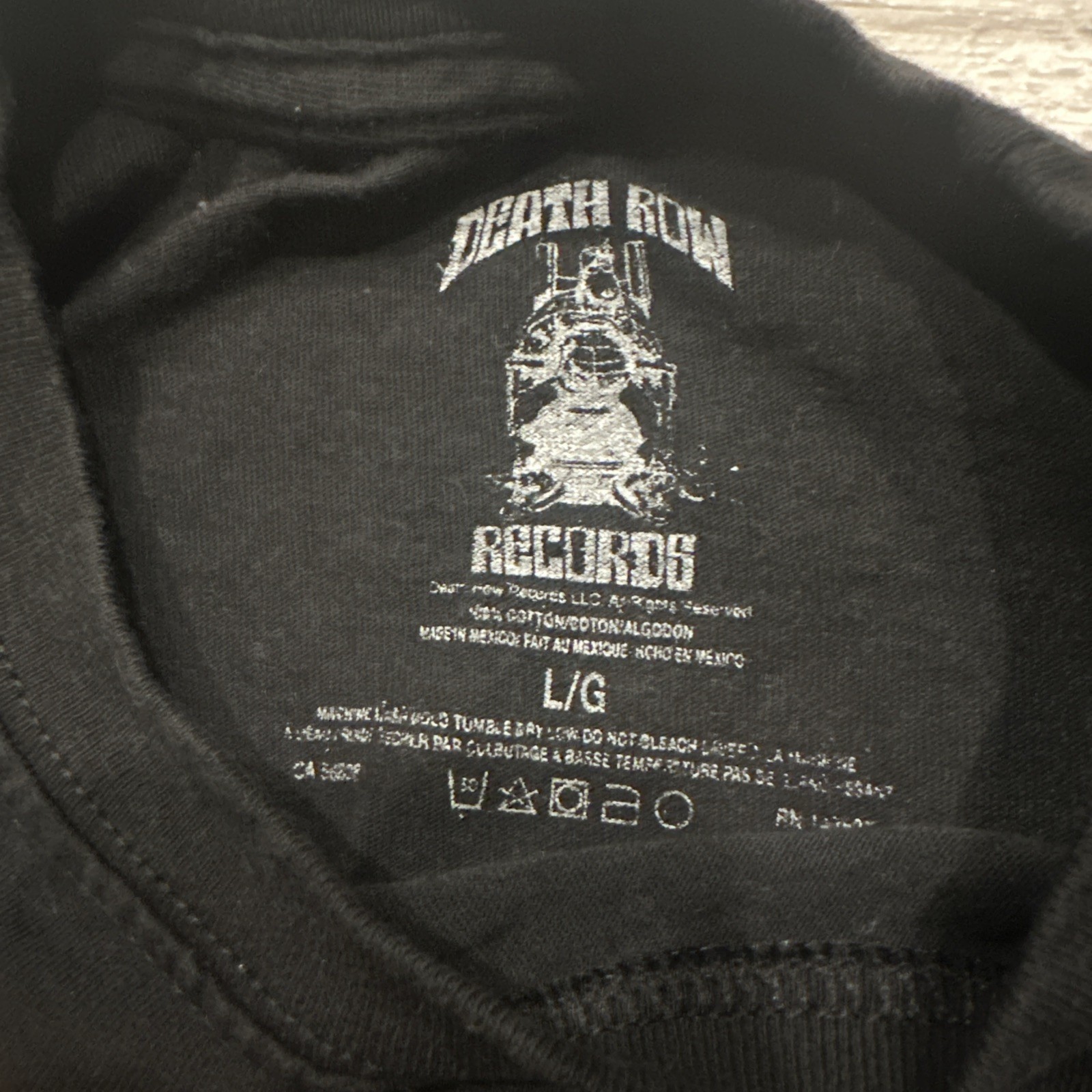 FILA Crooks & Castles X Death Row Records Maglietta Collab Nera Uomo L