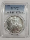 1994 PCGS MS69 1 oz Silver American Eagle SAE