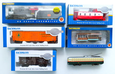 6 Bachmann Train Lot Vintage HO Scale Locomotive Cable Car Box Caboose MORE