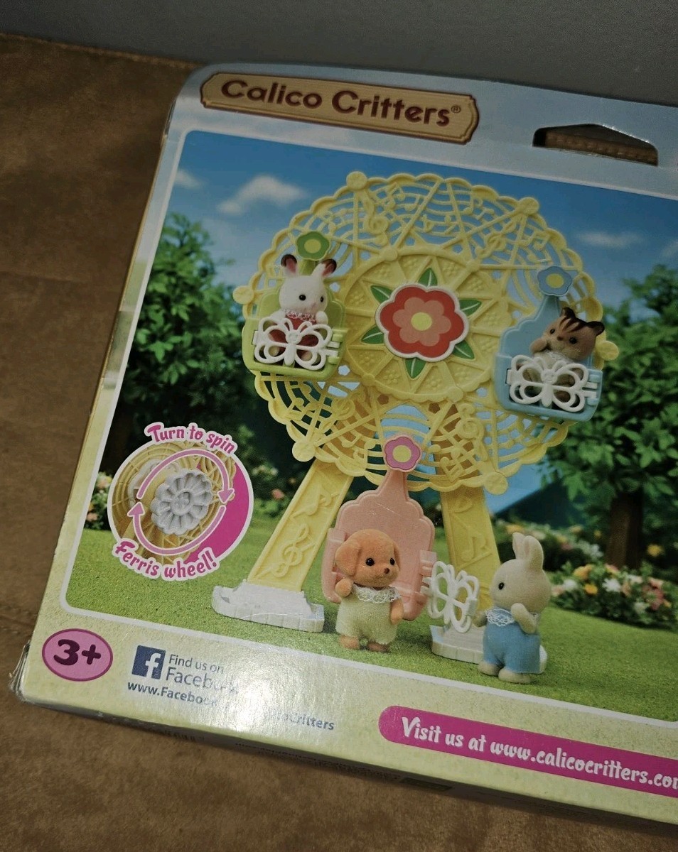 Epoch Sylvanian Families Calico Critters Baby Ferris Wheel New in Box *box wear*