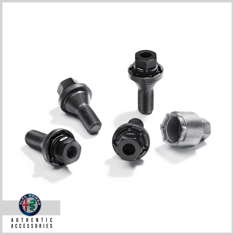 Kit De Boulons Antivol Alfa Romeo Giulia Stelvio 50547096 Pièces D'Origine - Photo 1/1