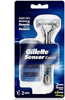Gillette Sensor Excel Rasierer plus 3 Klingen