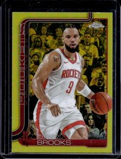 2025-26 Topps Chrome Dillon Brooks Yellow Refractor #/275 Rockets