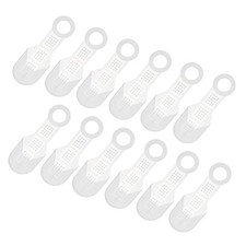 12Pcs Non-Slip Silicone Hanger Grips Clothes Hanger Strips, Clear 3.94" x 1.38"