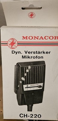 Monacor CH-220 dynamisches Handmikrofon mit integriertem Vorverstärker Ovp. NOS