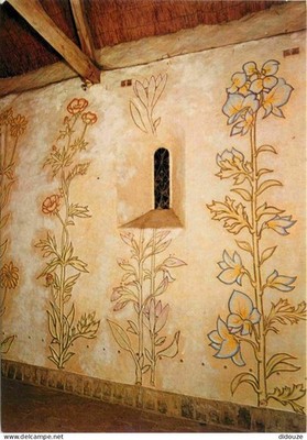 Postcard - 91 - Milly la Foret - interior of the Chapel Saint Blaise decoration