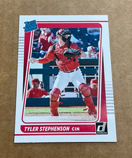 2021 Donruss # 57 Tyler Stephenson Rated Rookie Cincinnati Reds Baseball Rc