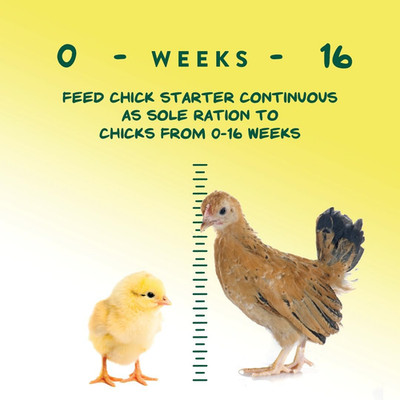 Medicated Chick Starter Grower Feed, Dried High Protein Chicken Food Crumbles...
