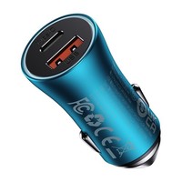 Golden Contactor Max USB USB-C 60W QC Schnell-AutoladegeräT Blau